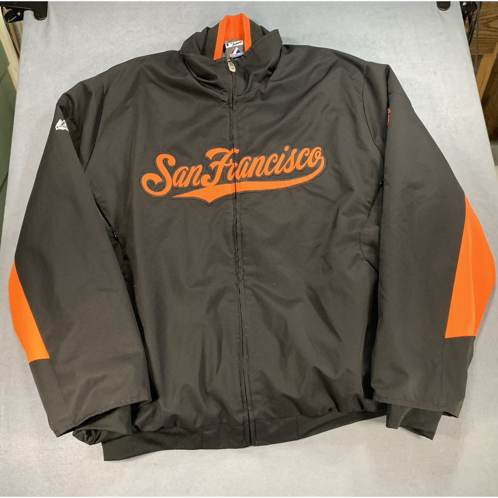 San Francisco Giants Majestic Authentic MLB Therma Base Black Jacket Sz XL